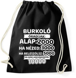 printfashion Burkoló óradíjak - Sportzsák, Tornazsák - Fekete (9397937)