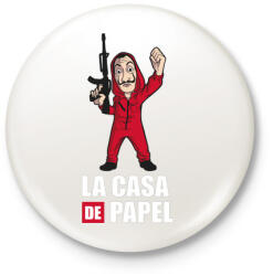 printfashion La casa de papel N2 - Kitűző, hűtőmágnes - Fehér (5540196)