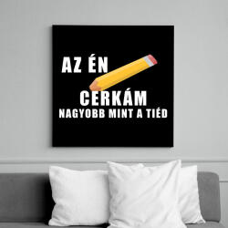 printfashion Az én cerkám - Vászonkép - Fekete (6652496)