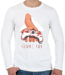 printfashion Game on - Férfi hosszú ujjú póló - Fehér (4370698)