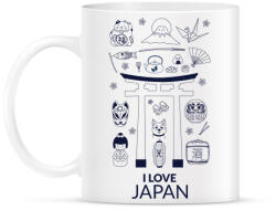 printfashion I LOVE JAPAN 5 - Bögre - Fehér (10642212)