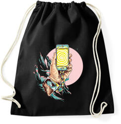 printfashion Szelfi - Sportzsák, Tornazsák - Fekete (65604)