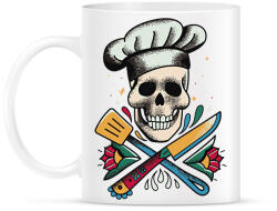 printfashion Szakács koponya - Bögre - Fehér (11173500)