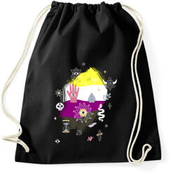 printfashion Mágikus nembináris - Sportzsák, Tornazsák - Fekete (5219352)