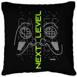 printfashion gamer - Párnahuzat, Díszpárnahuzat - Fekete (13708652)