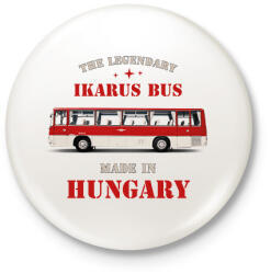 printfashion The legendary Ikarus bus - Kitűző, hűtőmágnes - Fehér (7467579)