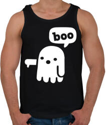 printfashion Boo szellem - Férfi atléta - Fekete (16277637)