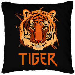printfashion TIGERFACE - Párnahuzat, Díszpárnahuzat - Fekete (15512247)
