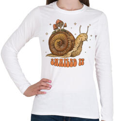 printfashion Snailed it - Női hosszú ujjú póló - Fehér (13404089)