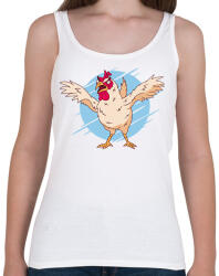 printfashion Dühös csirke - Női atléta - Fehér (7561919)