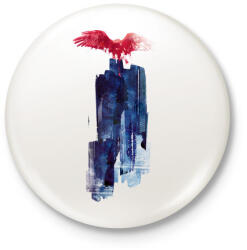 printfashion Big beast - Kitűző, hűtőmágnes - Fehér (3074672)