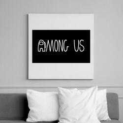 printfashion Among us logo - Vászonkép - Fehér (6633488)