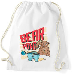 printfashion Bear pong - Sportzsák, Tornazsák - Fehér (5095898)