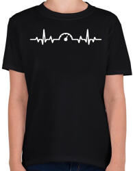 printfashion Sebesség EKG - Gyerek póló - Fekete (13777836)
