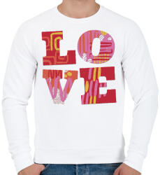 printfashion LOVE - Férfi pulóver - Fehér (4309549)