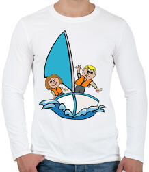 printfashion Vitorlázás - Férfi hosszú ujjú póló - Fehér (12694059)