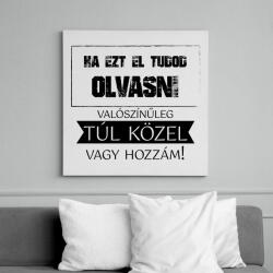 printfashion Ha ezt el tudod olvasni - Vászonkép - Fehér (7032576)