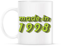 printfashion made-in-1998-green-grey - Bögre - Fehér (790388)