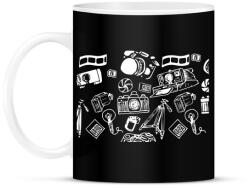 printfashion Fotós póló - Bögre - Fekete (5258236)