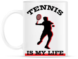 printfashion Tennis is my life - Bögre - Fehér (7169769)