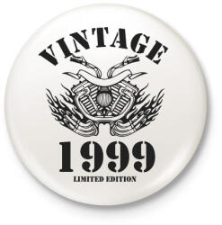 printfashion 1999 - Kitűző, hűtőmágnes - Fehér (6223598)