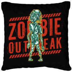printfashion Zombie outbreak - Párnahuzat, Díszpárnahuzat - Fekete (5537436)