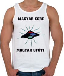 printfashion magyar égre magyar ufót - Férfi atléta - Fehér (1742435)
