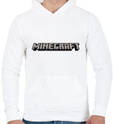 printfashion Minecraft - Férfi kapucnis pulóver - Fehér (1729638)