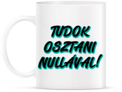 printfashion Nullával osztás - Bögre - Fehér (15620384)