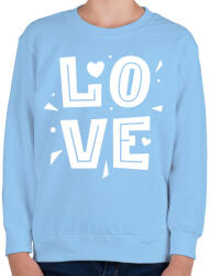 printfashion Láv - Gyerek pulóver - Világoskék (2185981)