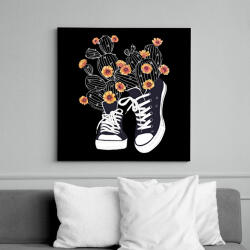 printfashion Cactus - Vászonkép - Fekete (16076996)