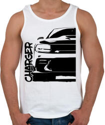 printfashion Dodge Charger Half - Férfi atléta - Fehér (7589963)