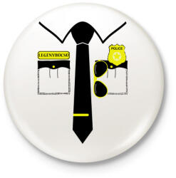 printfashion Legénybúcsú PD - Kitűző, hűtőmágnes - Fehér (5184914)