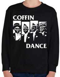 printfashion Dancing Coffin Guys - Gyerek pulóver - Fekete (2551706)
