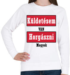 printfashion Küldetés! - Női pulóver - Fehér (2462311)