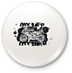 printfashion er622fh - Kitűző, hűtőmágnes - Fehér (3090203)