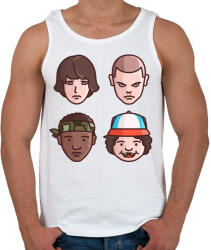 printfashion Stranger Things Karakterek - Férfi atléta - Fehér (3730887)