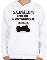 printfashion SAJNÁLOM - Gyerek kapucnis pulóver - Fehér (2924334)