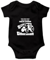 printfashion Fasza Gyerek Traktoron - Baba Body - Fekete (1648924)