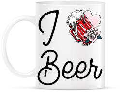 printfashion I love Beer - Bögre - Fehér (10543882)