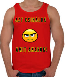 printfashion AZT CSINÁLOK AMIT AKAROK - Férfi atléta - Piros (1487312)