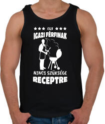 printfashion Egy igazi férfinak - Férfi atléta - Fekete (13691050)