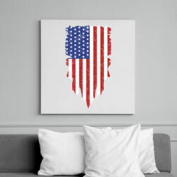 printfashion American - Vászonkép - Fehér (6633463)