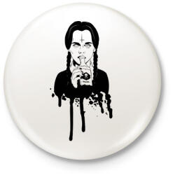 printfashion Wednesday Addams - Kitűző, hűtőmágnes - Fehér (3090124)