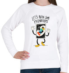printfashion Uno kártya - Női pulóver - Fehér (13102414)
