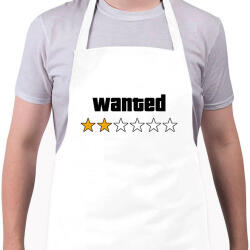 printfashion Wanted Level 2 - Kötény - Fehér (16433147)