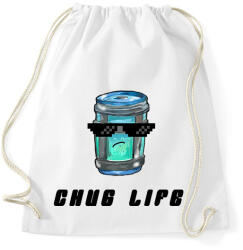 printfashion Chug Life - Fortnite - Sportzsák, Tornazsák - Fehér (3934114)