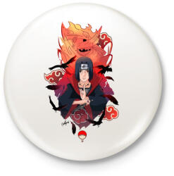 printfashion Uchiha Itachi - Kitűző, hűtőmágnes - Fehér (5369398)