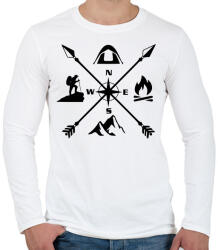 printfashion outdoor - Férfi hosszú ujjú póló - Fehér (13034868)