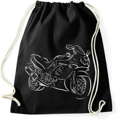 printfashion GSXF6002 - Sportzsák, Tornazsák - Fekete (2903391)